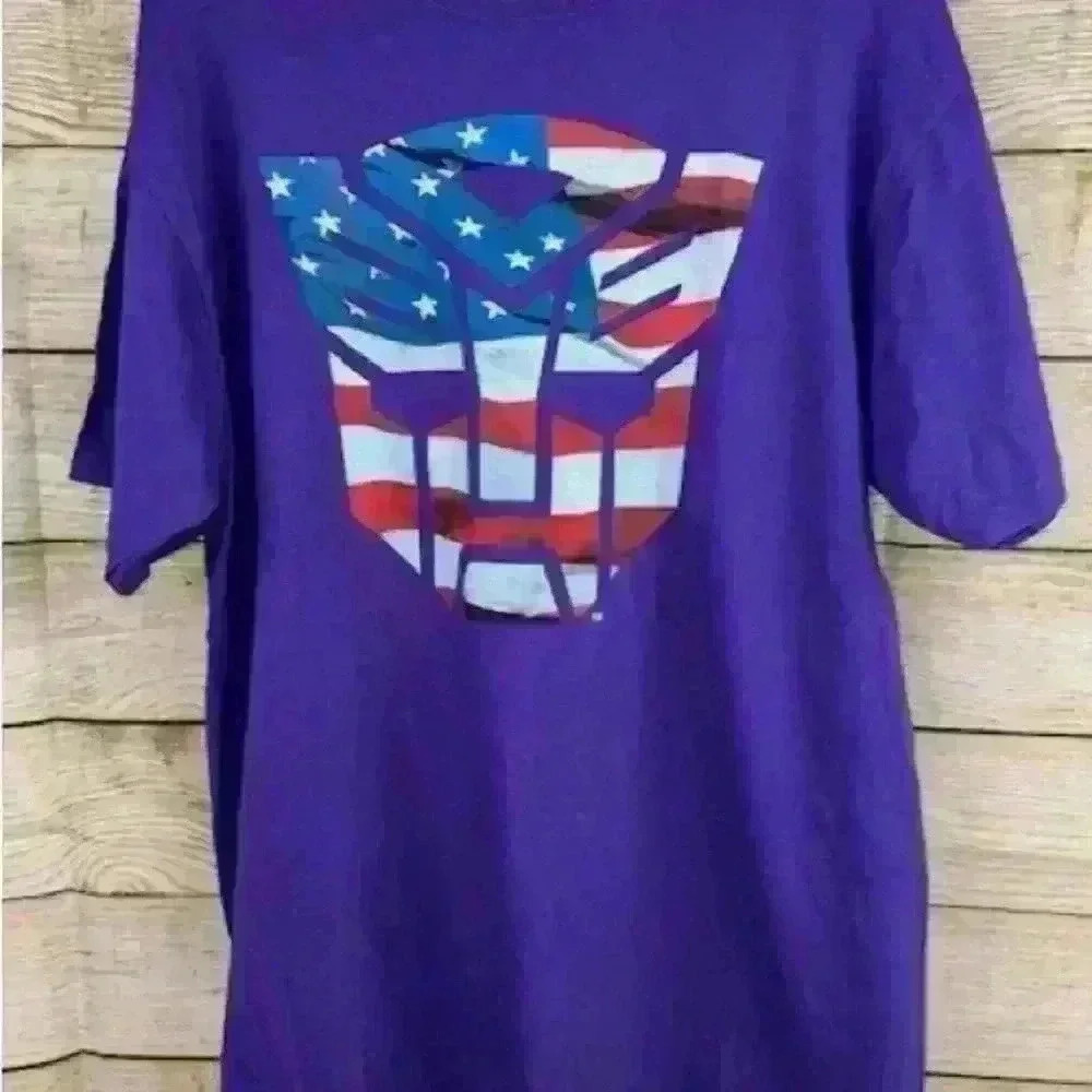 Hasbro Mens Transformers Autobots Patriotic Tshirt size LG